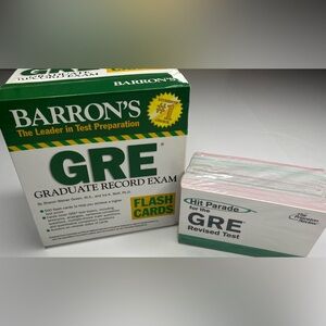 GRE Barron’s Flash Cards and Hit Parade GRE Revised Test By Princeton Reviews